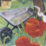 a detail of Chus’ wild nature mural