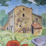a detail of Chus’ wild nature mural