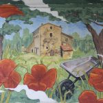 a detail of Chus’ wild nature mural