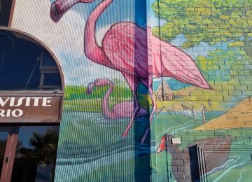 Photo of a detail of Chus’ Lagoon mural