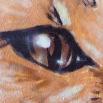 a detail of Chus’ wild nature mural