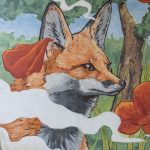 a detail of Chus’ wild nature mural