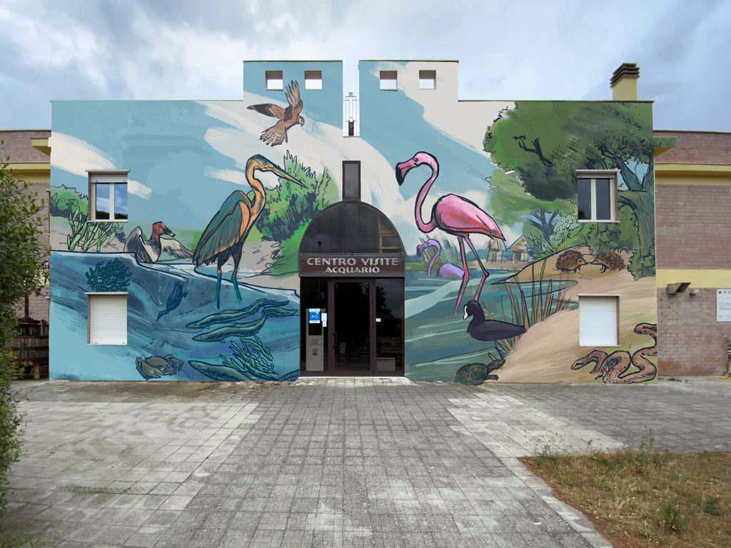 "Life of the lagoon” concept art mock-up, designed by Chus