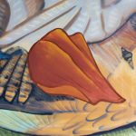 a detail of Chus’ wild nature mural