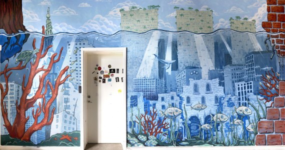 Mural Art by Chus for Kraftwerket in Valby Copenhagen