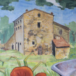 a detail of Chus’ wild nature mural
