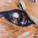 a detail of Chus’ wild nature mural