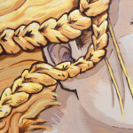 a detail of Chus’s agriculture mural