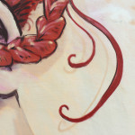 a detail of Chus’ wild nature mural