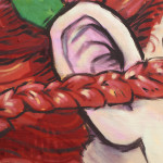 a detail of Chus’ wild nature mural