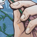 a detail of Chus’s agriculture mural
