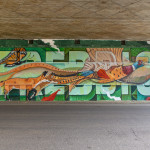 a detail of Chus’ wild nature mural